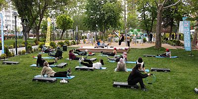 Melikgazi'nin Parklarında Sabah Sporu Başladı