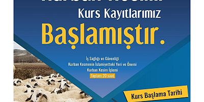 MELMEK’te Kurban Kesim Kursu Kayıtları Başladı