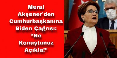 Meral Akşener’den Erdoğan’a Biden Çağrısı