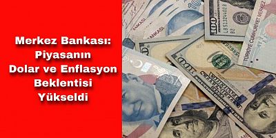 Merkez Bankası Açıkladı: Piyasanın Dolar ve Enflasyon Beklentisi Yükseldi