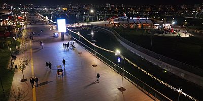 Millet Bahçesi’ne Yapılan Bin Metrelik Aydınlatma Sistemi İle Enerji Verimliliği Sağlandı