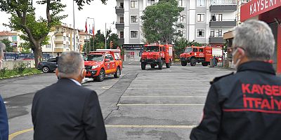 Muğla ve Antalya'daki Yangına Müdahale Eden İtfaiye Ekibi Kayseri'ye Döndü