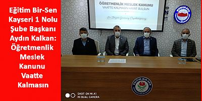 Öğretmenlik Meslek Kanunu Vaatte Kalmasın, Hayat Bulsun