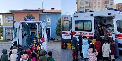 Okul Öğrencilerine Ambulans ve Meslek Tanıtımı