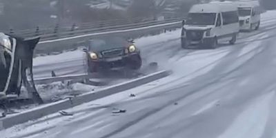 Organize Dağ Yolunda Peş Peşe Kaza Meydana Geldi