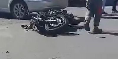 Otomobil İle Motosiklet Çarpıştı: 1 Yaralı