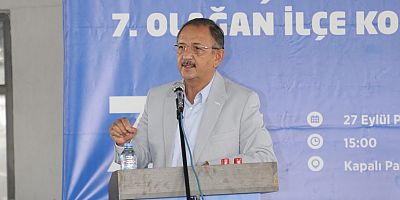 Özhaseki, Ak Parti Sarız Ve Pınarbaşı İlçe Kongrelerine Katıldı