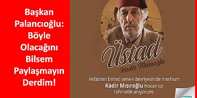 Palancıoğlu Tepki Çeken Paylaşım İçin Ne Dedi?