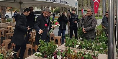 Polis Teşkilatının Kuruluş Yıldönümü Nedeniyle Şehitlik Ziyaret Edildi