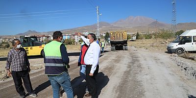 Sıcak Asfalt Çalışmaları Gölemen Mevkinde Devam Ediyor