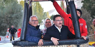Soğanlı’da Cumhuriyet Bayramı’na Özel Sıcak Hava Balonu Uçuşu
