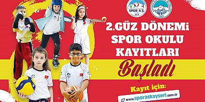 Spor A.Ş. 2’nci Güz Dönemi Spor Okulu Kayıtları Başladı