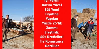 Süt Toptan Satışına %10 Zam, Süt Yemi Fiyatına %25 Zam!