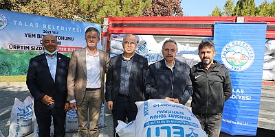 Talas Belediyesi’nden Bu Kez de Yem Bitkisi Tohumu
