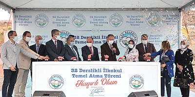 Talas'ta 32 Derslikli İlkokul Temeli Atıldı 