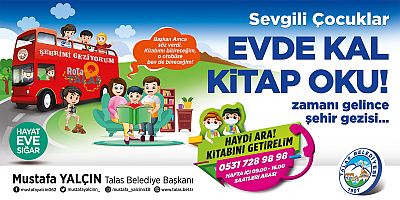 Talas Belediyesi’nden Evde Kal’anlara 30 Bin Kitap Daha