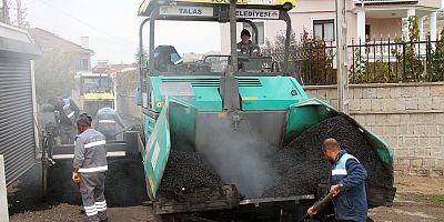 Talas'ta Asfalt Sezonu Bitmez