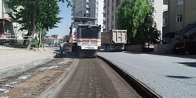 Talas'ta Asfaltlar Yenileniyor