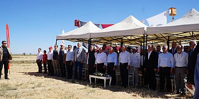 Talas’ta Aspir Hasatı Töreni Gerçekleşti
