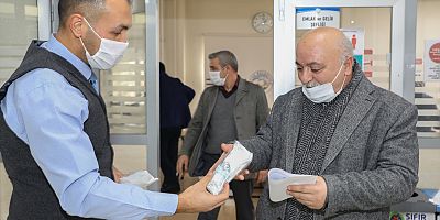 Talas’tan Vergi Yapılandırması İçin Gelenlere Hijyen Paketi