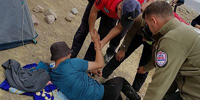 Tırmanış Yaparken Düşen Kişiyi Jandarma Kurtardı