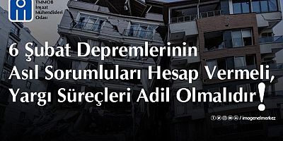 TMMOB İnşaat Mühendisleri Odası Kayseri Temsilciliğinden 6 Şubat Depremlerine İlişkin Önemli Açıklama