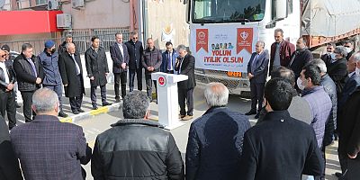 Toplanan Yardım Malzemeleri Suriye'ye Gönderildi