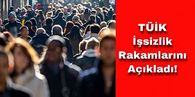 TÜİK İşsizlik Rakamlarını Açıkladı!