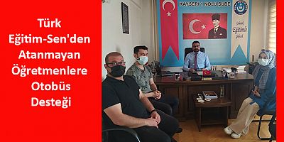 Türk Eğitim-Sen'den Atanmayan Öğretmenlere Otobüs Desteği