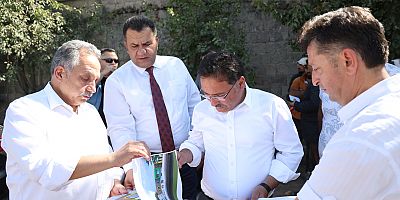 Vali Çiçek ve Başkan Yalçın'dan Yatırım Turu