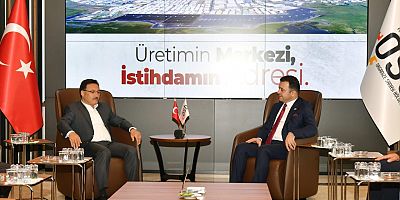 Vali Gökmen Çiçek, Kayseri OSB Başkanı Yalçın ve Yönetim Kurulu Üyelerini Ziyaret Etti