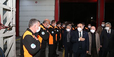 Vali Günaydın İle Başkan Büyükkılıç’tan Görevlilere Moral Ve Yeni Yıl Ziyareti