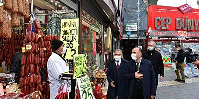 Vali ve Başkan’dan Koronavirüs Denetimi