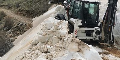 Yahyalı’da Karla Kapanan Yayla Yolları Açılıyor