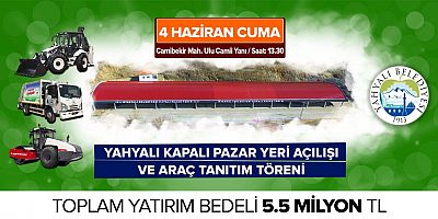 Yahyalı’da Pazar Yeri Açılışı