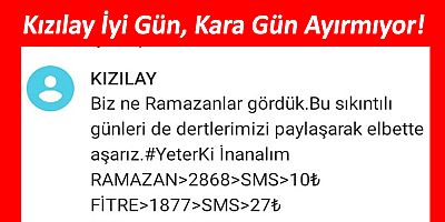 Yardım Dağıtması Gereken Kızılay Yardım Topluyor!