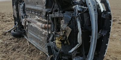 Yeşilhisar'da Araç Tarlaya Uçtu: 1 Yaralı