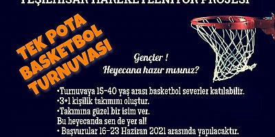 Yeşilhisar Hareketleniyor Projesi’nden Tek Pota Basketbol Turnuvası