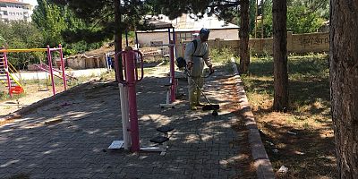 Yürüyüş Yolları Temizlendi, Spor Aletlerinin Bakımı Yapıldı
